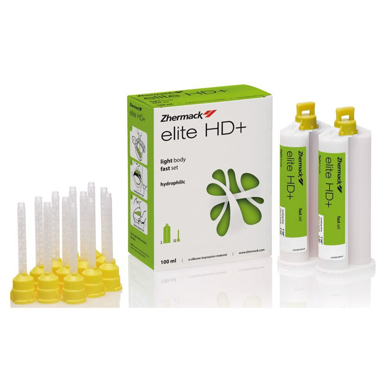 Cao su lỏng dùng trong súng Elite HD+ Light Body Fast Set - Hộp (1x50ml +10 mix tips +10 oral tips)